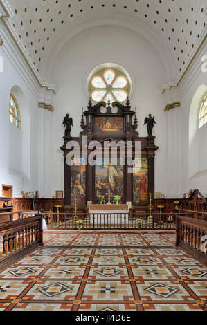 L'église St Thomas Martyr, St Thomas Street, BRISTOL Choeur et Autel Banque D'Images