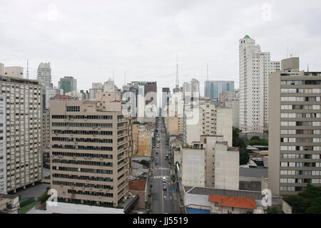 Ville, São Paulo, Brésil Banque D'Images