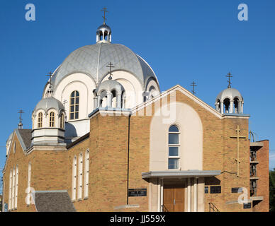 Saint Barbara's Cathédrale Orthodoxe Russe, construit en 1958 par l'architecte Nicolas Flak Banque D'Images