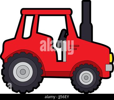 Isolted bouclier mignon vecteur icône tracteur illustration graphic design Illustration de Vecteur