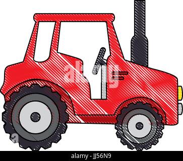 Isolted bouclier mignon vecteur icône tracteur illustration graphic design Illustration de Vecteur