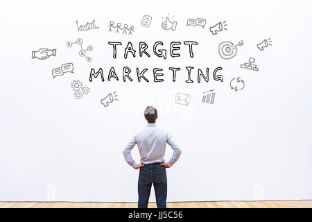 Concept marketing cible Banque D'Images