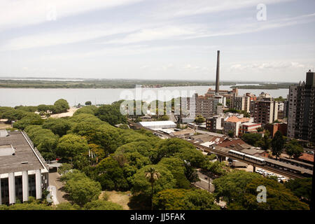 Paysage, Guaíba lagoon, Porto Alegre, Rio Grande do Sul, Brésil Banque D'Images