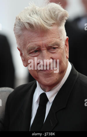 David Lynch assiste à la Twin Peaks premiere annuelle lors de la 70e édition du Festival de Cannes au Palais des Festivals le 25 mai 2017 à Cannes, France. Banque D'Images