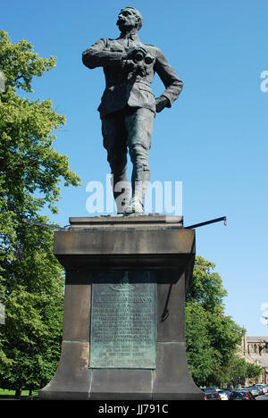 Statue d'un soldat gallant érigée à Hexham Banque D'Images