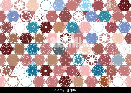 Carreaux de céramique transparente avec patchwork coloré. Vintage motif multicolore dans le style turc. Modèle sans fin peut être utilisé pour les carreaux de céramique, papier peint, l Illustration de Vecteur