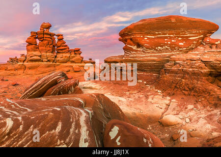 Rock'Art à l'Eechii Adeii falaises, dans Coconino county, Arizona, USA Banque D'Images