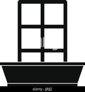 L'icône de la porte, le style simple Illustration de Vecteur