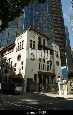 Telok Ayer Chinese Methodist Church (TA1) à Telok Ayer Street, Chinatown, Singapour Banque D'Images