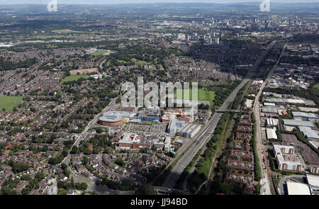 Vue aérienne de l'hôpital espère, Salford, Manchester, UK Banque D'Images