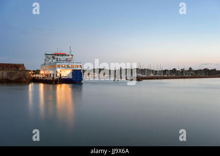 Yarmouth Waterfront au coucher du soleil Banque D'Images