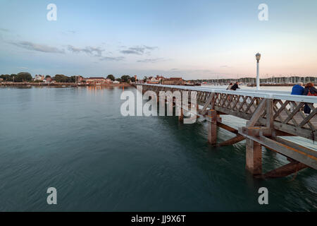 Yarmouth Waterfront au coucher du soleil Banque D'Images