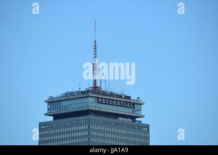 Le centre-ville de Boston Skyline et Beacon Hill vu de la Charles River, dans le Massachusetts, New England Banque D'Images