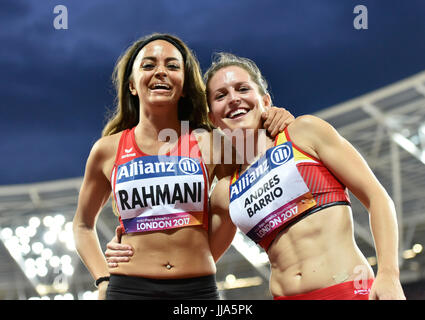 Londres, Royaume-Uni. 16 juillet, 2017. Londres, Angleterre - le 16 juillet 2017 : pendant la Para Championnats mondiaux d'athlétisme 2017 à Londres Londres Stadium le dimanche. Photo : Taka Taka : crédit G Wu Wu/Alamy Live News Banque D'Images