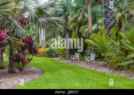 Fairchild Tropical Botanic Garden un jardin botanique tropical de 83 acres à Coral Gables en Floride Banque D'Images