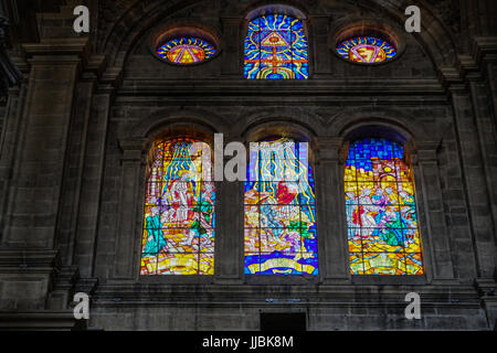 MALAGA, Andalousie/ESPAGNE - 5 juillet : Vue intérieure de la cathédrale de l'Incarnation à Malaga Costa del Sol Espagne le 5 juillet 2017 Banque D'Images