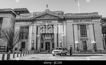 PNC Bank - La Banque d'Amérique à Washington - Washington, DISTRICT DE COLUMBIA - 9 AVRIL 2017 Banque D'Images