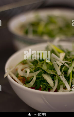 Incredients de soupe aux nouilles boeuf vietnamien Pho Bo Banque D'Images