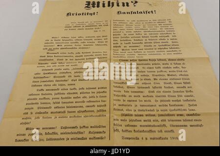 La Fédération de l'ordre public s'est effondré pendant la grève générale 30.10-06.11,1905. 'Où ? Les citoyens chrétiens !' demande d'un manifeste religieux publ Banque D'Images