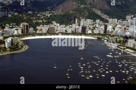 Plage, d'Enseada, Botafogo, Rio de Janeiro, Brésil Banque D'Images