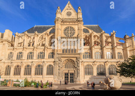 À l'église Saint-Eustache à Paris Banque D'Images