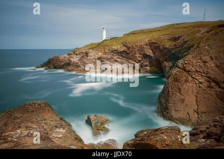 Trevose head et light house Cornwall Banque D'Images