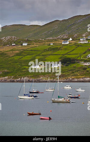 La côte le long de la strand à derrynane house, dans l'anneau du Kerry, comté de Kerry, au sud-ouest de l'Irlande. Banque D'Images