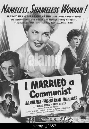 J'ai épousé un communiste (aka la femme sur Pier 13) 1949 RKO Radio Pictures film avec Laraine Day Banque D'Images