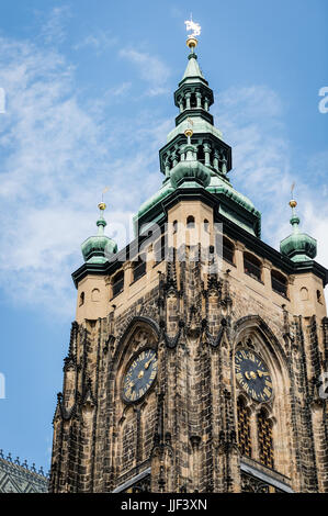 Prague, République tchèque - 15 juillet 2017 : la cathédrale Saint-Guy de Prague, en République tchèque. Banque D'Images