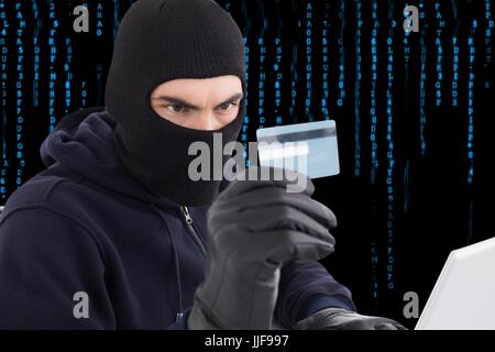 Digital composite de hacker Banque D'Images