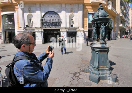Fontaine Wallace. Passeig de Gracia. Barcelona Banque D'Images