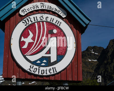 Torrfisk Museum Village de Å i Lofoten un petit village de pêche dans les îles Lofoten un archipel compte en mer de Norvège Norvège Banque D'Images