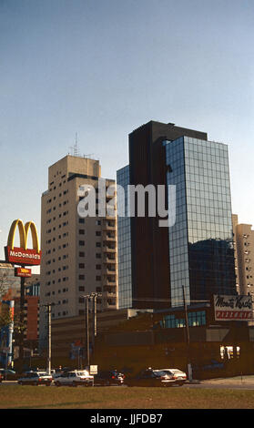 Av Juscelino Kubitschek, São Paulo, Brésil, 1995 Banque D'Images