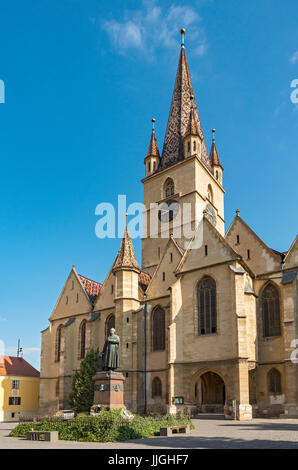 La cathédrale luthérienne de Sibiu, Roumanie Banque D'Images