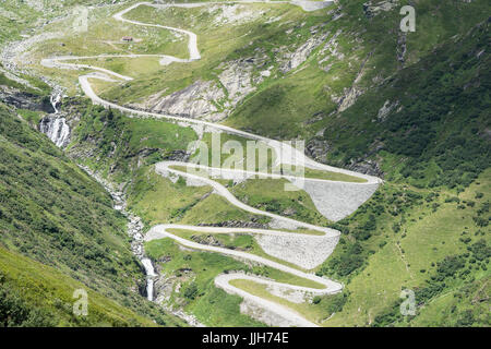 Tremola vieux col du Gothard road Banque D'Images
