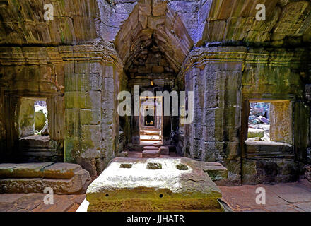 Siem Reap Cambodge Preah Khan temple intérieur Banque D'Images