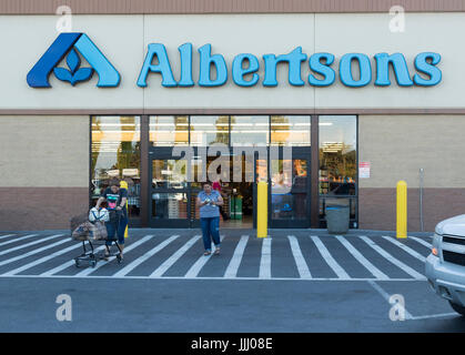 Extérieur, Albertsons Supermarché, Pasco, Washington State, USA Banque D'Images