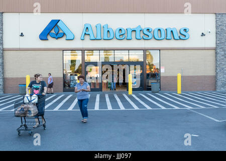 Extérieur, Albertsons Supermarché, Pasco, Washington State, USA Banque D'Images