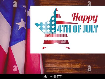 La conception du 4 juillet Banque D'Images