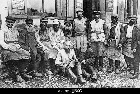 / Russe Juif polonais porters c. 1916 Banque D'Images