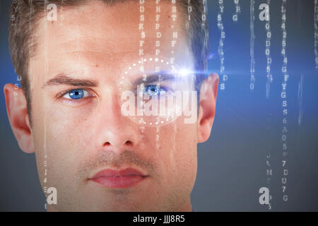 Image 3D composite de close up portrait of young man Banque D'Images