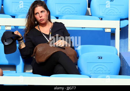 Umag, Croatie. Jul 20, 2017. Fulvia Fognini soeur de Fabio Fognini de l'Italie ressemble au cours du match Fognini v l'éjecteur à la 28e ATP Umag Croatie Plava laguna au tournoi à la Goran Ivanisevic, stade ATP le 20 juillet 2017 à Umag. Credit : Andrea Spinelli/Alamy Live News Banque D'Images