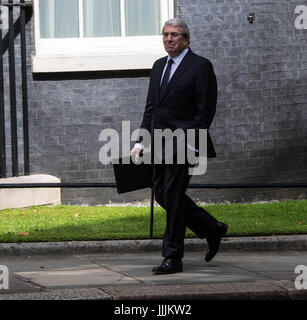 Londres le 20 juillet 2017, Sir Roger Carr, président de BAE Systems, arrive au 10 Downing Street pour la première réunion du nouveau conseil d'affaires Brexit Crédit : Ian Davidson/Alamy Live News Banque D'Images