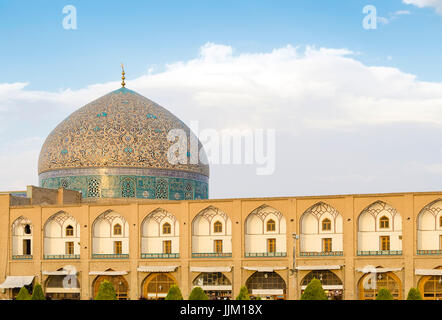 Mosquée de Sheikh Lutfollah de Naqsh-e Jahan Square, Isfahan, Iran (UNESCO World Heritage) Banque D'Images