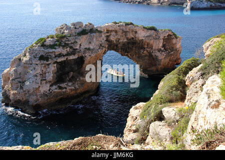 Baléares, Mallorca, Cala Santanyi, Es Pontas Banque D'Images