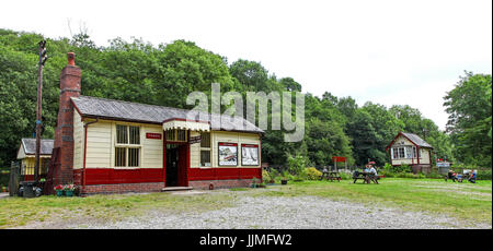 L'Churnet Valley Railway à Consall est une gare ferroviaire à écartement standard préservés à l'est de Stoke-on-Trent dans le Staffordshire Banque D'Images