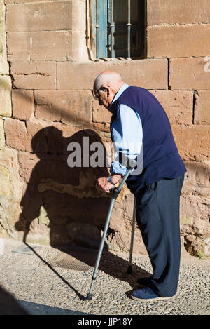 Habitants de la Navarrete, la Rioja, Espagne. Camino de Santiago. Banque D'Images