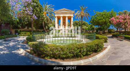 Jardins Barrakka inférieur, La Valette, capitale de Malte Banque D'Images