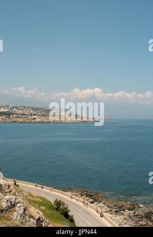 Belle vue de Rethymno, Crète, Grèce Banque D'Images