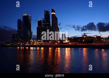 Le quartier financier de Moscou Banque D'Images